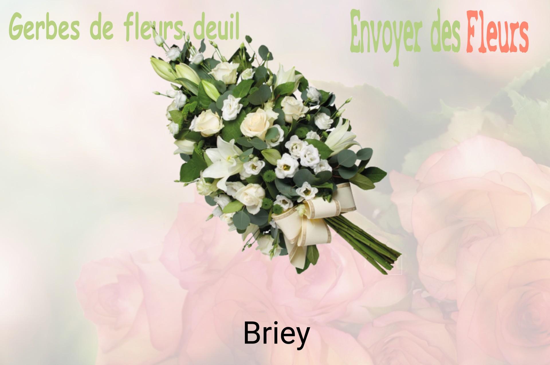 Gerbe de fleurs de deuil livrée à Briey